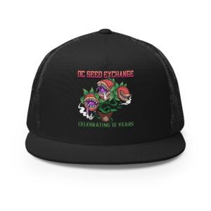 D.C. Seed Exchange 10-Year Anniversary "Audrey" Trucker Cap - Black