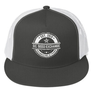 D.C. Seed Exchange 10-Year Anniversary Trucker Cap - Charcoal/ White