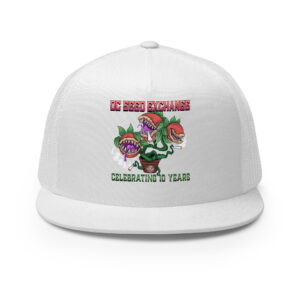 D.C. Seed Exchange 10-Year Anniversary "Audrey" Trucker Cap - White
