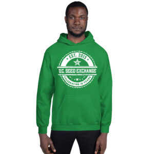 D.C. Seed Exchange 10-Year Anniversary Unisex Hoodie - Irish Green, 2XL