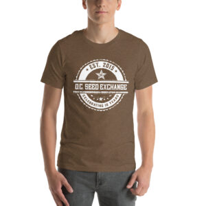 DC Seed Exchange Paul N. Chucker 10-Year Anniversary Unisex T-Shirt - Heather Brown, 2XL
