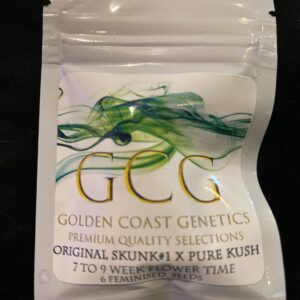 Golden Coast Genetics BOEL '79 Skunk #1 x Pure Kush 6 Feminized Seeds
