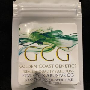 Golden Coast Genetics Fire OG x Abusive OG 6 Feminized Photoperiod Seeds
