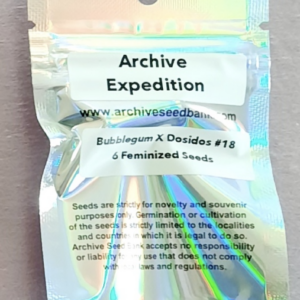 Archive Seeds Bubblegum x Dosidos #18 6 Feminized Seeds