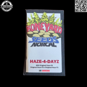 Boneyard Seeds Haze-4-Dayz (Original Haze F4) 15 Regular Seeds
