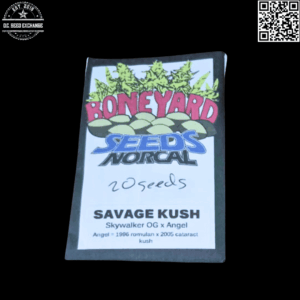 Boneyard Seeds Savage Kush (Skywalker OG × Angel) 20 Regular Seeds