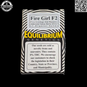 Equilibrium Genetics Fire Girl F2 (Fire Ice [Sept 5th Pheno] x Anderson Valley Early Girl) 12 Regular Seeds