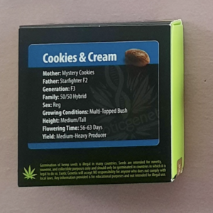 Exotic Genetix Cookies & Cream 10 Regular Seeds