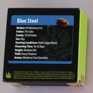 Exotic Genetix Blue Steel 10 Regular Seeds