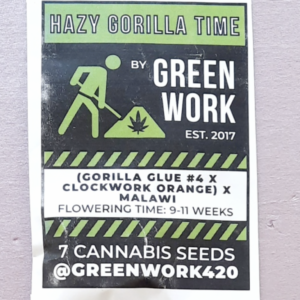 Greenwork Hazy Gorilla Time F1 7 Regular Seeds