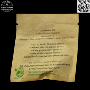 GuamMaineian Gardens Chamhaole F3 (Underdawg D x [{Dragon's Blood Hashplant x Afgooey} x White Cherry Truffle]) 10 Regular Seeds