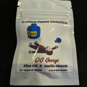 Golden Coast Genetics OG George (Fire OG x Garlic Skunk) 13 Regular Seeds