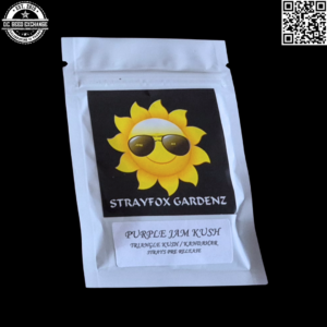 Strayfox Gardenz Purple Jam Kush (Triangle Kush x Kandahar) 10 Regular Seeds