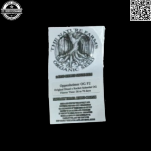 The Nature Farms Organic Seed Oppenheimer OG F2 (Original Diesel x Rocket Scientist OG) 12 Regular Seeds